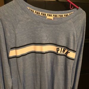 Victoria’s Secret pink large blue long sleeve top